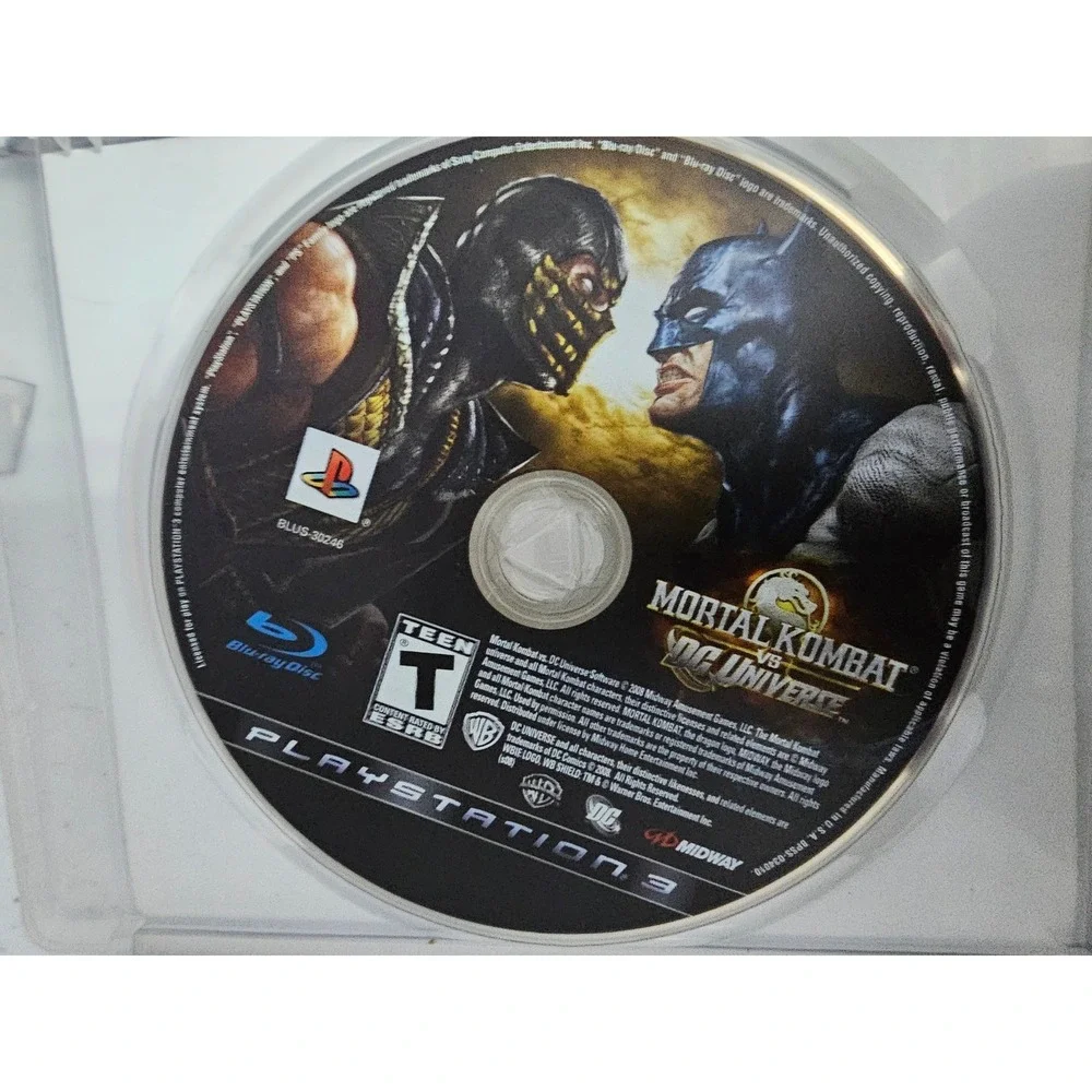 Mortal Kombat vs DC Universe Sony PlayStation 3 PS3 Game Complete with‎ Manual